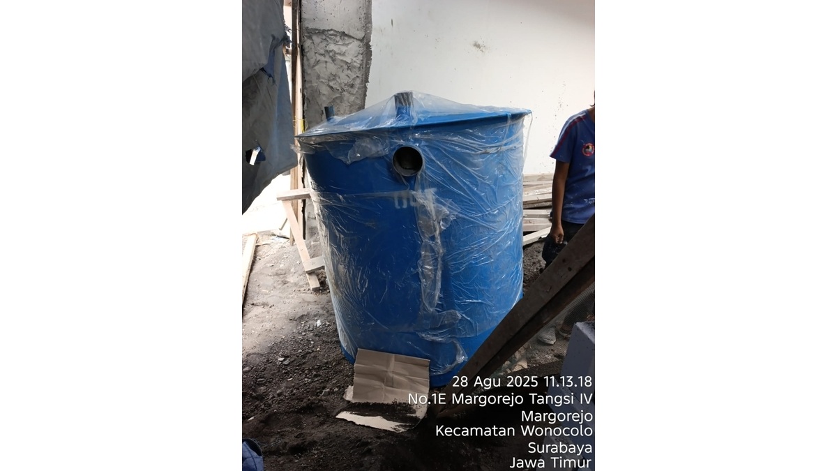 Pengiriman Bio Septictank 1500 L di Perumahan Margorejo Tangsi Surabaya